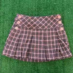 Cute pink and gray plaid skirt